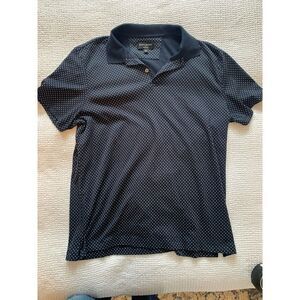 Banana‎ Republic Mens Shirt XL Dress Polo Blue  Short Sleeve Button